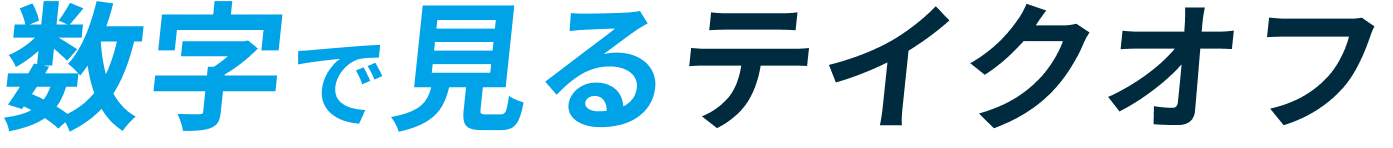 数字で見るテイクオフ